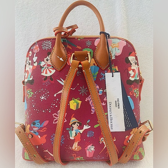 SALE - Dooney & Bourke Disney Parks Disney Christmas Holiday Backpack - Picture 8 of 15